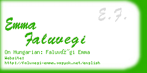 emma faluvegi business card